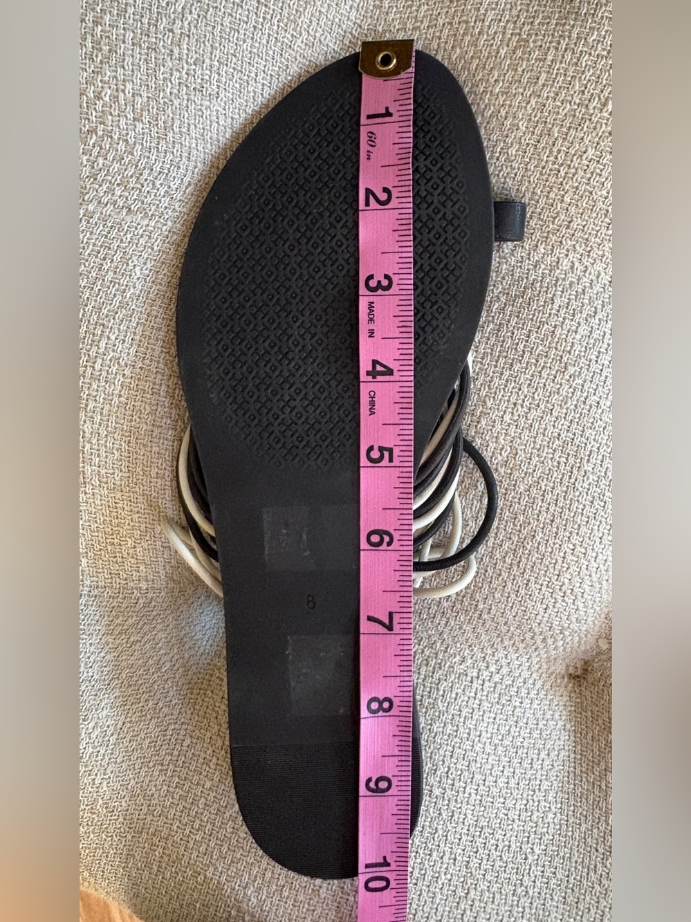 Tory Burch Women’s Minnan Strappy Sandals Flats Size 8 - Picture 7 of 8